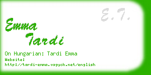 emma tardi business card